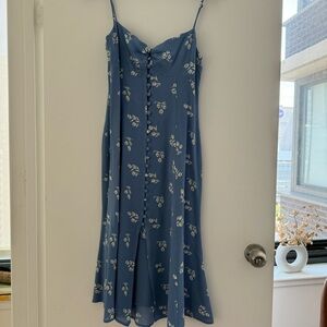 Reformation Light Blue Midi Dress